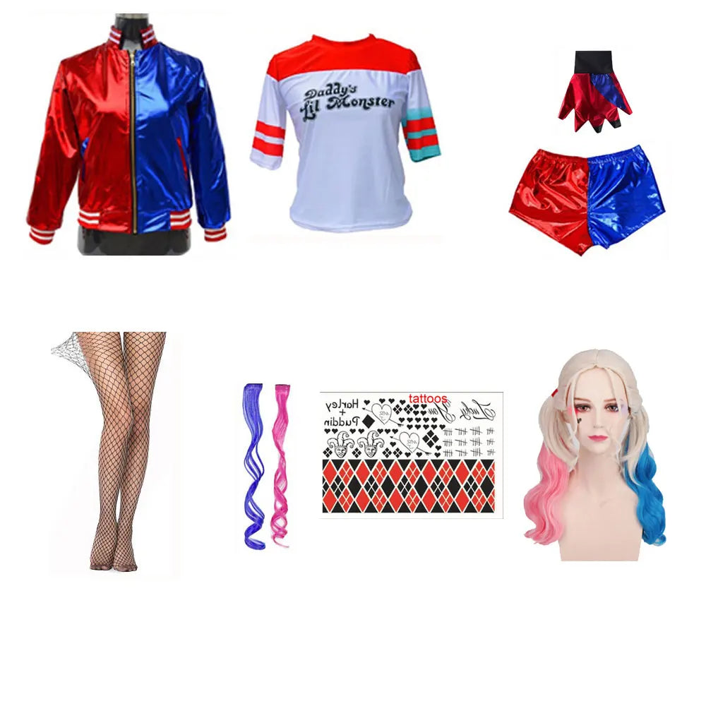 Fantasia Cosplay Adulto Arlequina - Esquadrão Suicida