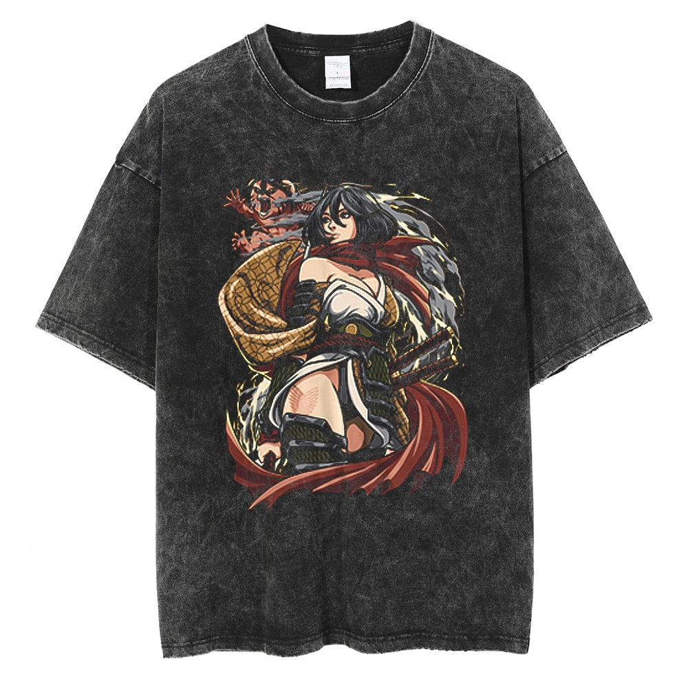 CAMISETA VINTAGE SHINGEKI PRINTS