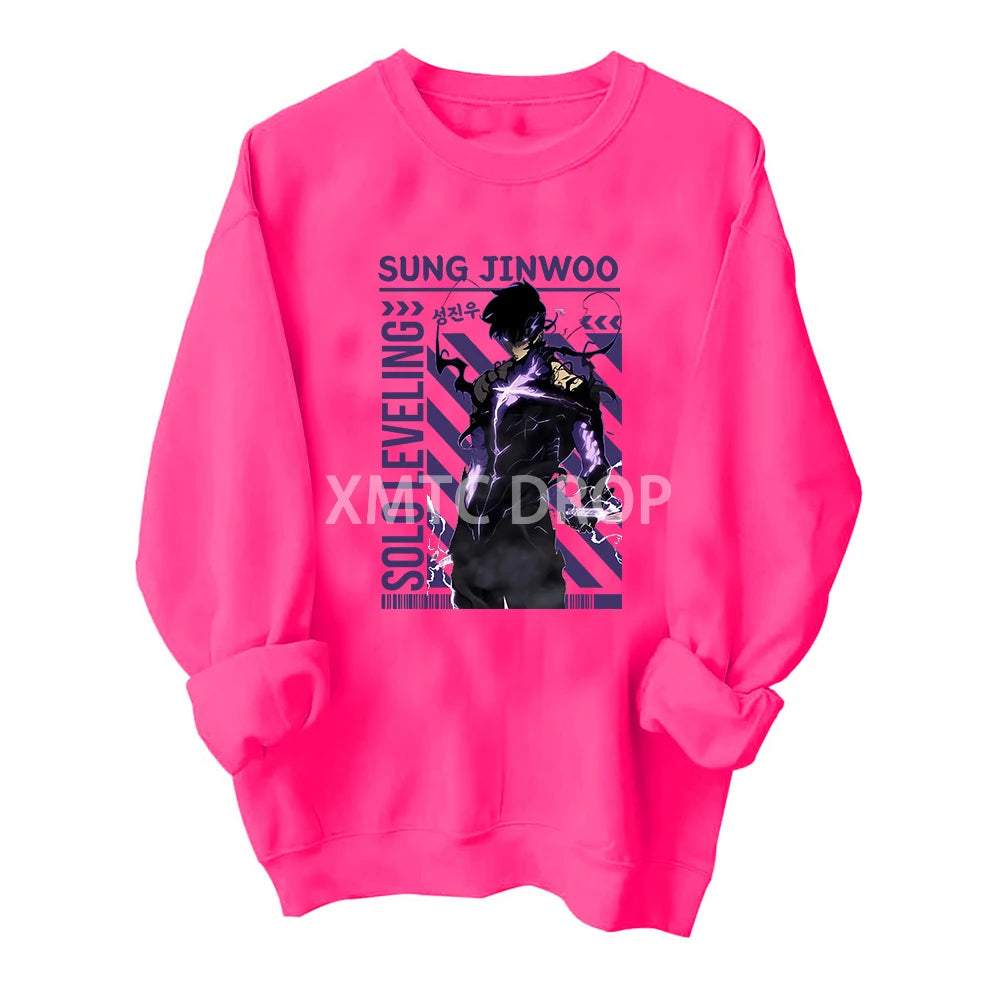 Moletom Gola Redonda Shadow King, Solo Leveling