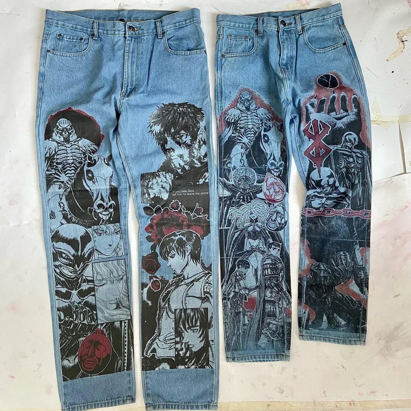 Calça Jeans Berserk: Eclipse Warrior