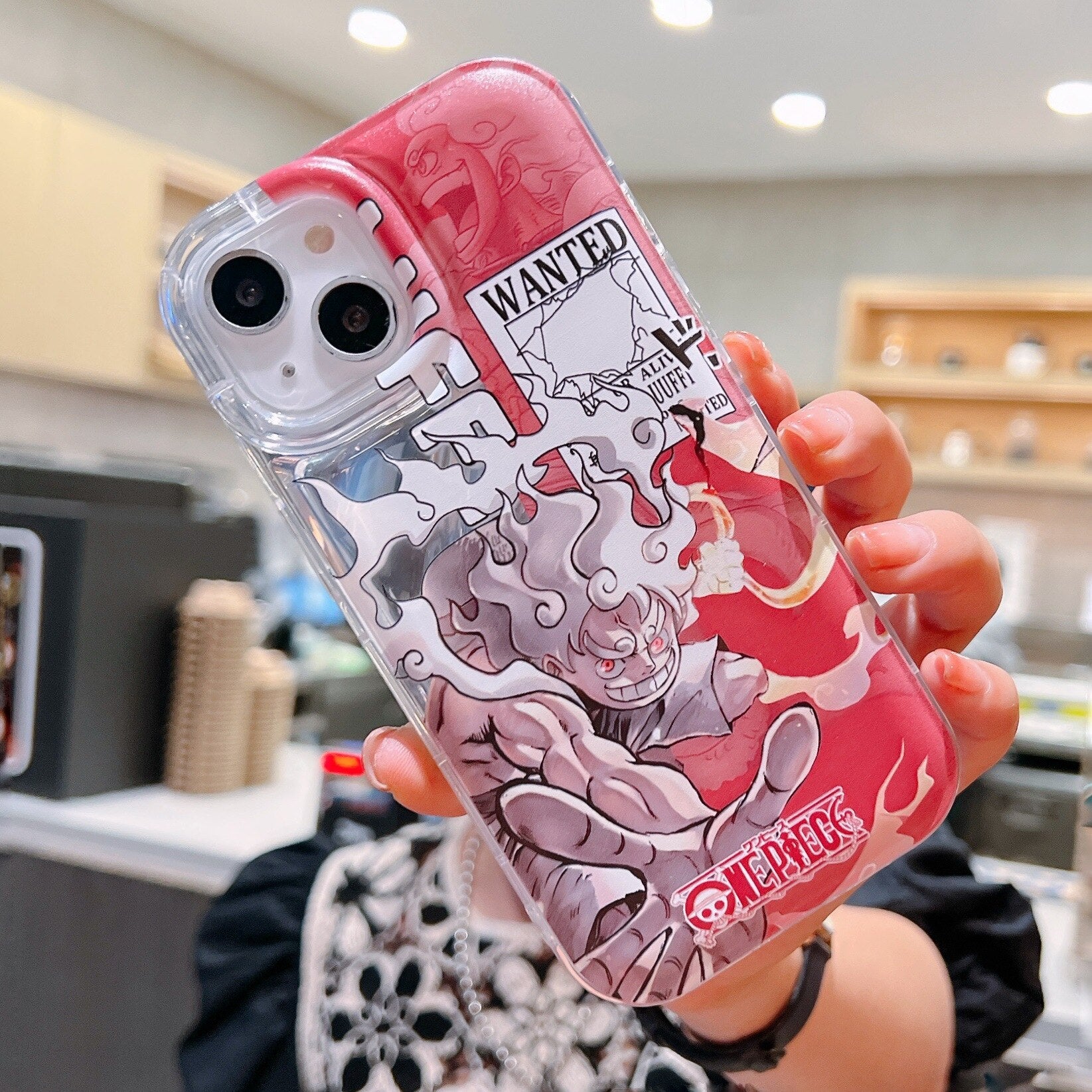 Capinha Luffy Gear 5 & Zoro Crew (iPhone)