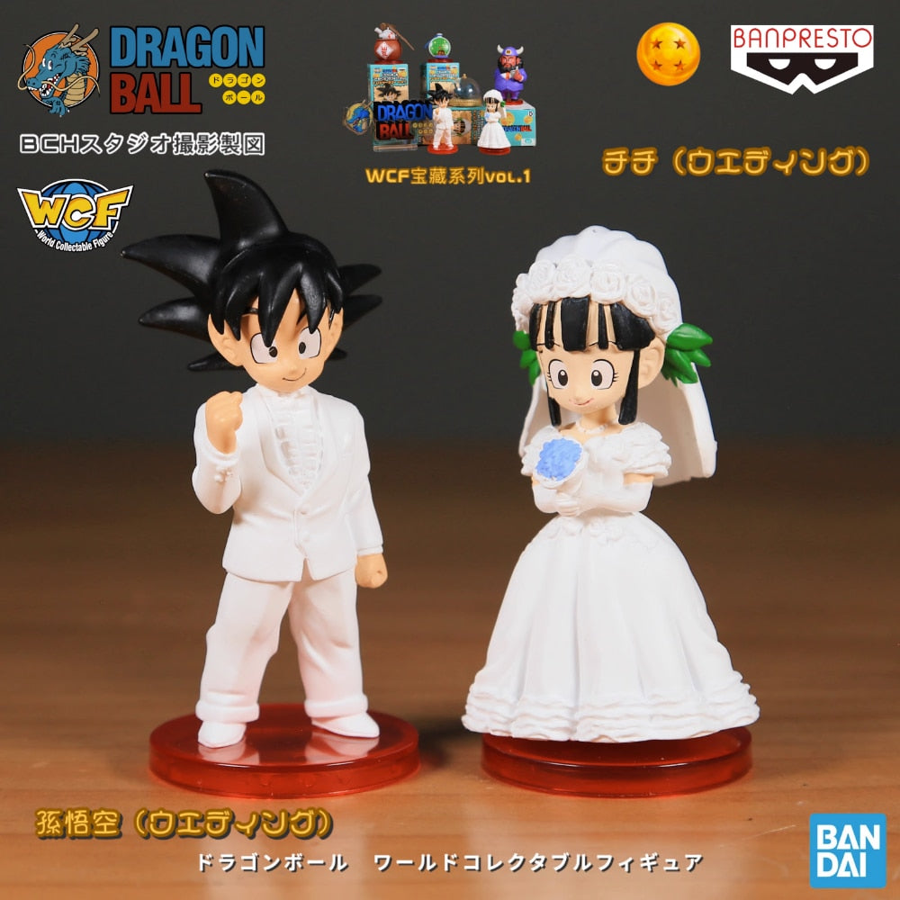 BONECOS - GOKU E CHICHI SE CASANDO