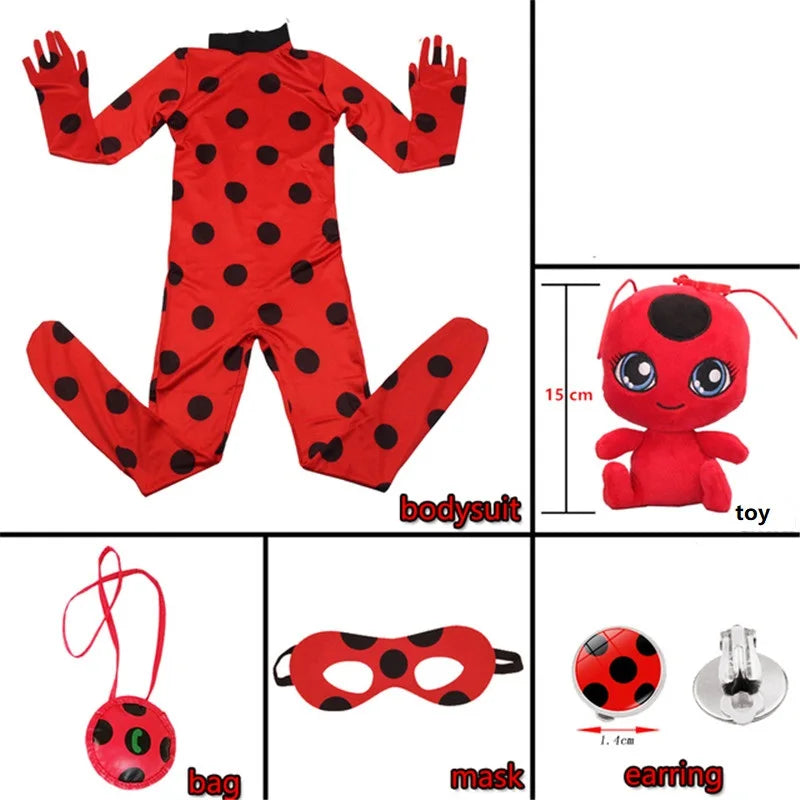 Fantasia Cosplay Infantil Marinette, Ladybug