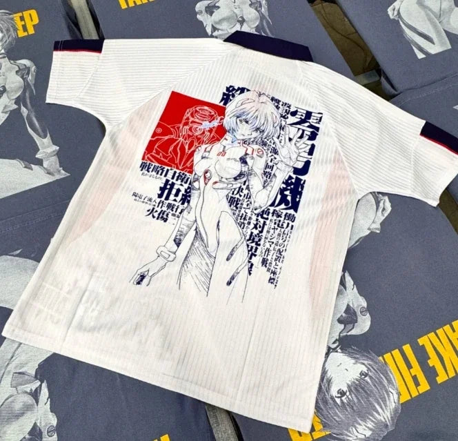 Camisa Jersey Evangelion Rei Ayanami – Inglaterra | Edição Doujin Exclusiva