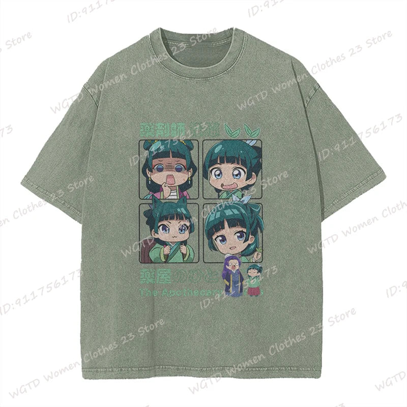 Camisa Maomao The Apothecary Diaries - Estilo Retrô Oversized