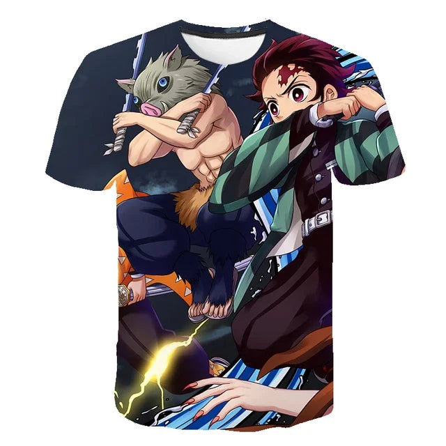 Camiseta Enlace do Destino, 3D Demon Slayer