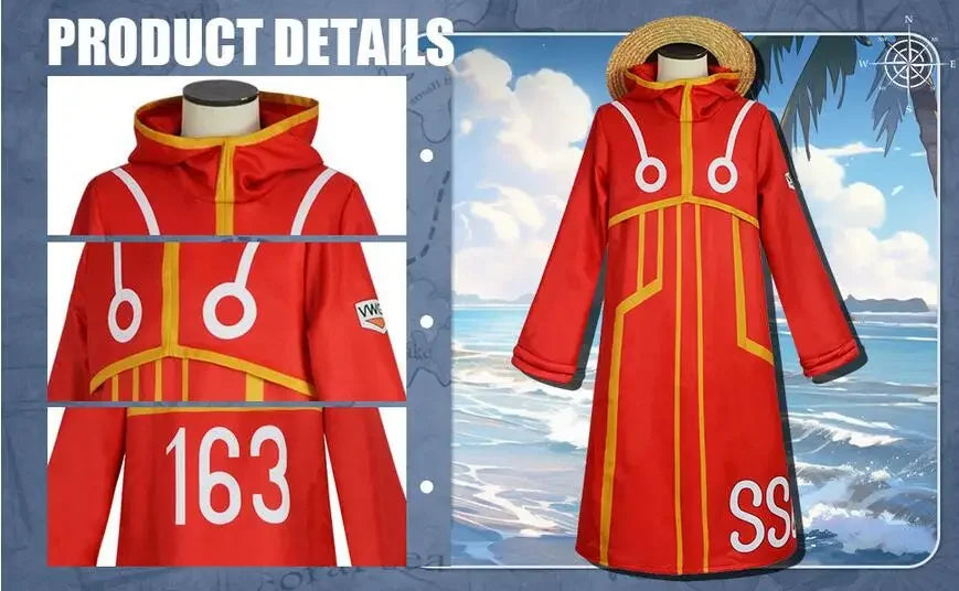 Fantasia Cosplay Monkey D Luffy Egghead