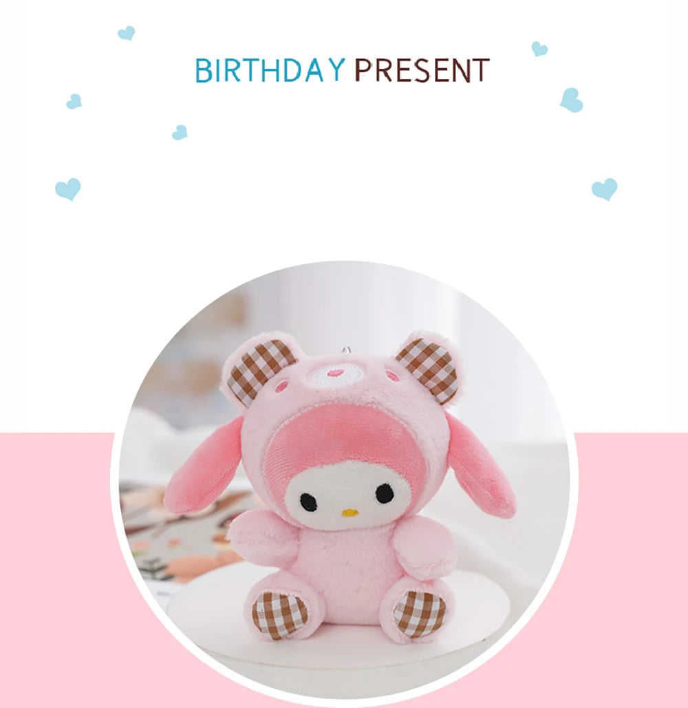 Chaveiro Pelúcia Fofinha Hello Kitty e Amigos