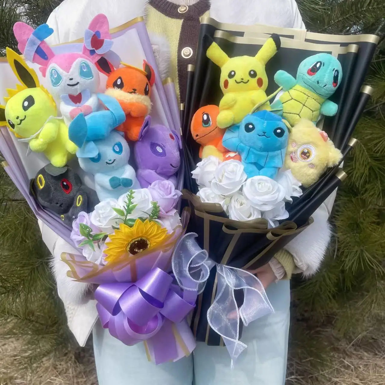 Buquê Pokémon com Pelúcias