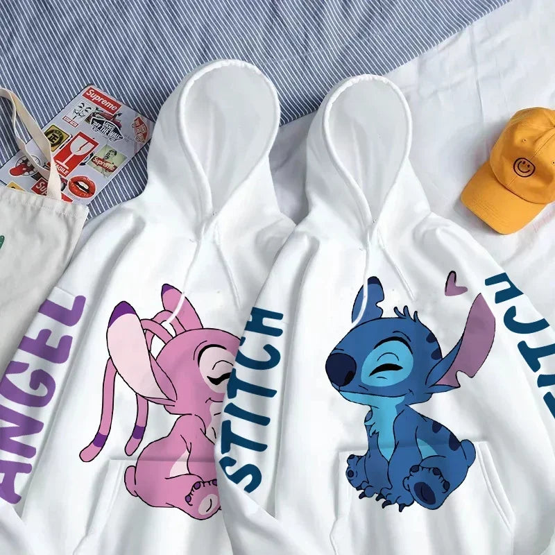 Moletom Casal Stitch & Angel, Disney Love