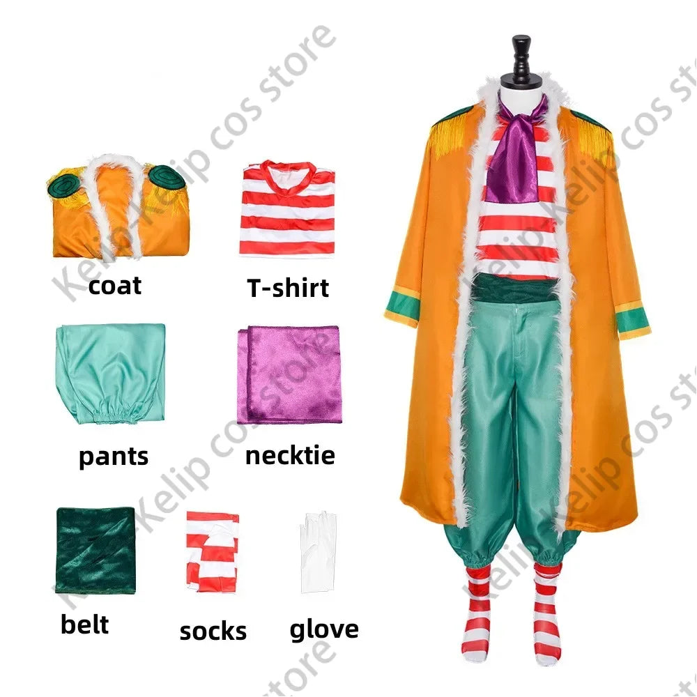 Fantasia Cosplay Buggy, o Palhaço Estrela