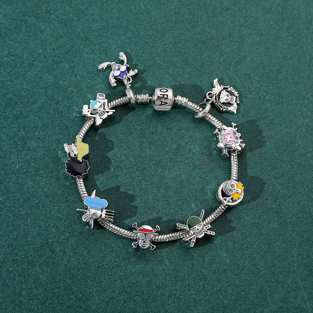 Pulseira Bracelete Pandora One Piece Monkey D. Luffy
