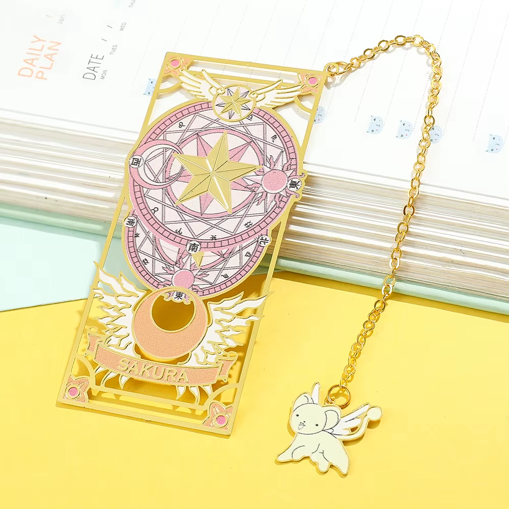 Marcador de Página Mágico Cardcaptor Sakura, Edição Clow Card Metálico