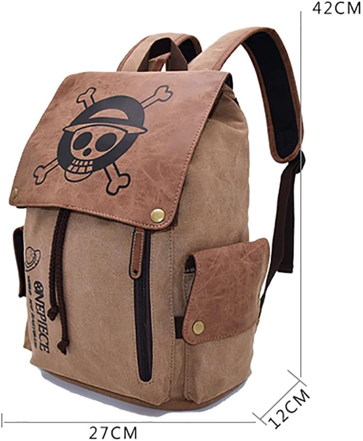 Mochila Jolly Roger Wanted Adventure + Chaveiro Gomu Gomu no Mi (Brinde)