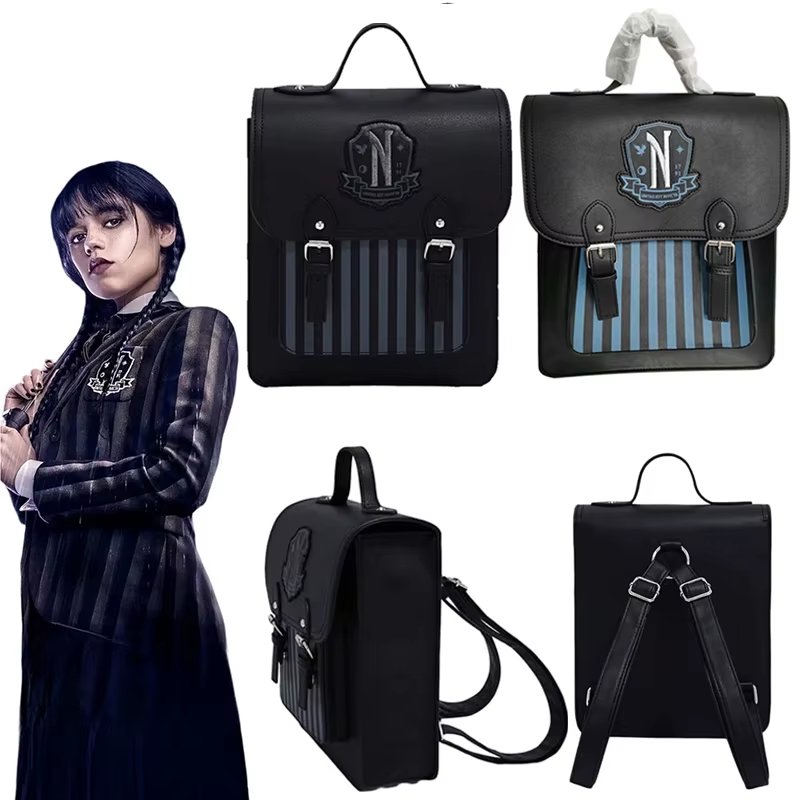 Mochila Wednesday Addams, Academia Nunca - Wandinha