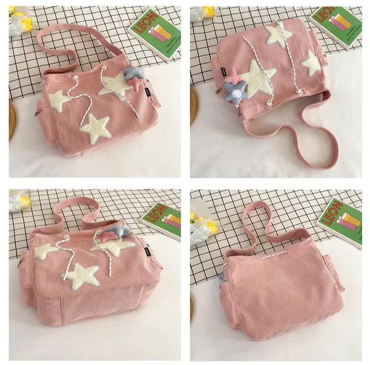 Bolsa Tote Stardust Cotelê