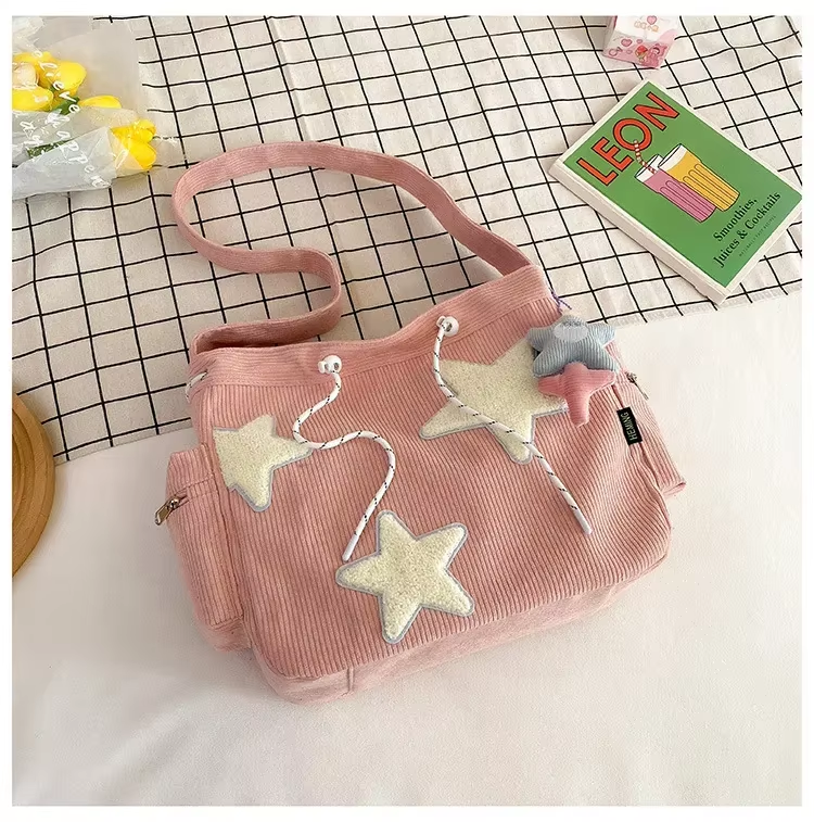 Bolsa Tote Stardust Cotelê