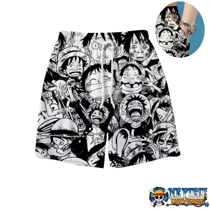 Shorts One Piece, Luffy Mangá Verão
