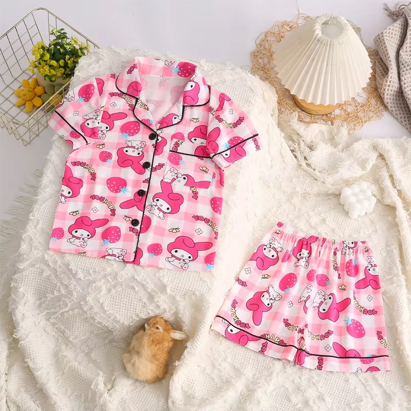 Pijama Infantil Sanrio Short Doll My Melody, Cinnamoroll & Kuromi