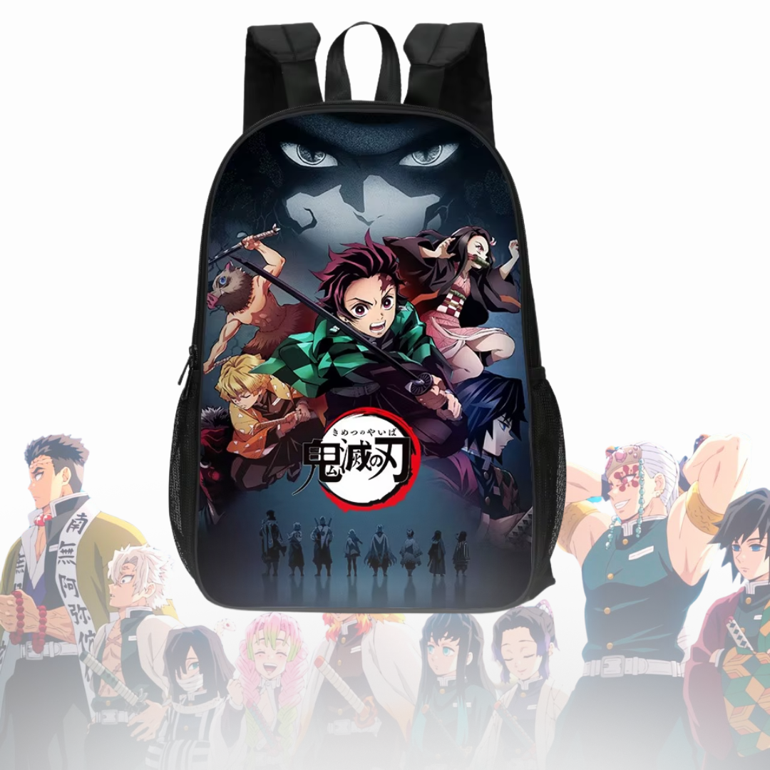 Mochila 3D Pilares da Respiração, Demon Slayer