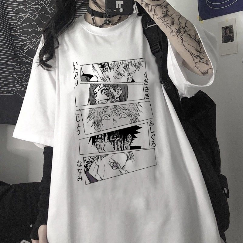 Camiseta Oversized Exorcistas Jujutsu