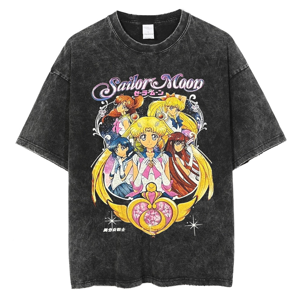 Camisa Vintage Guerreiras Cósmicas, Sailor Moon
