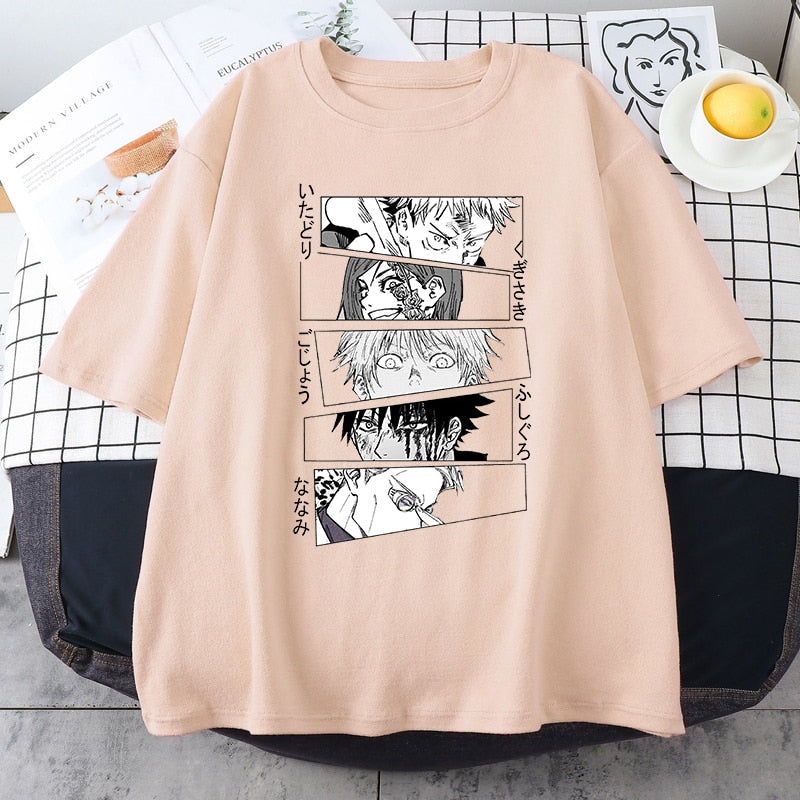 Camiseta Oversized Exorcistas Jujutsu