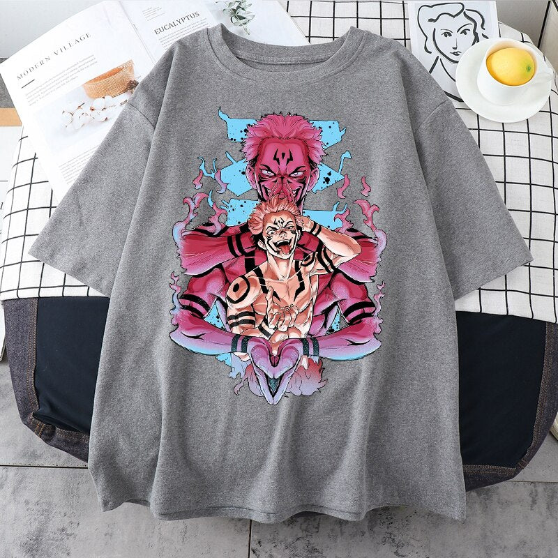Camisa Sukuna Crimson Aura