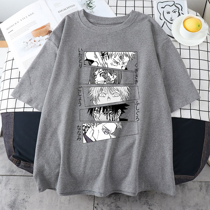 Camiseta Oversized Exorcistas Jujutsu