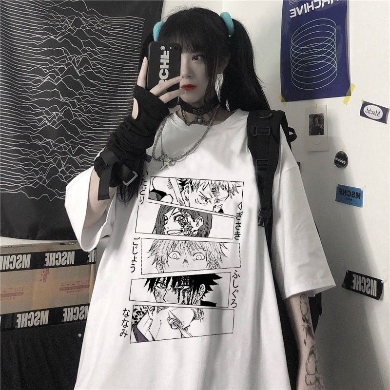 Camiseta Oversized Exorcistas Jujutsu