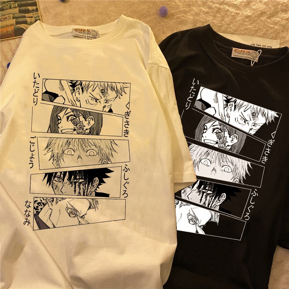 Camiseta Oversized Exorcistas Jujutsu