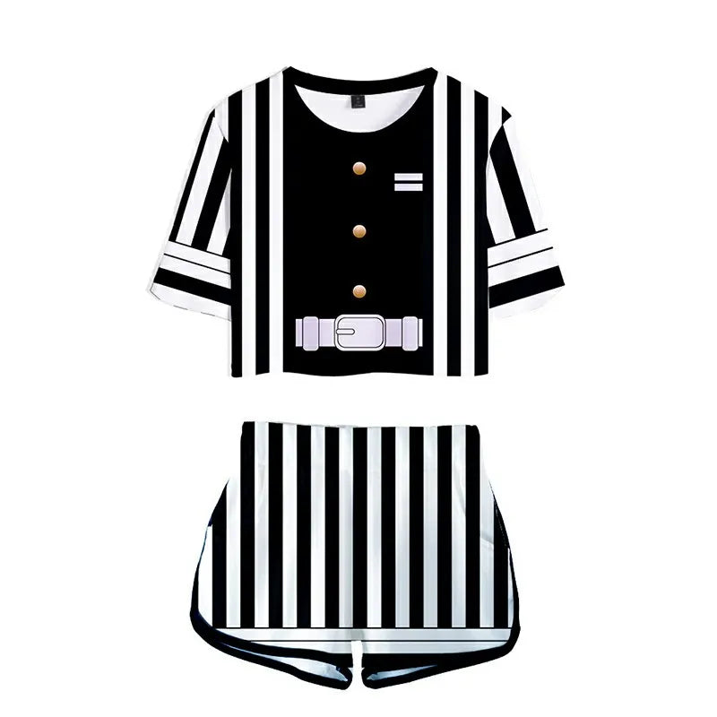 Conjunto Respiração dos Hashira, Kimetsu no Yaiba 3D Adulto e Infantil