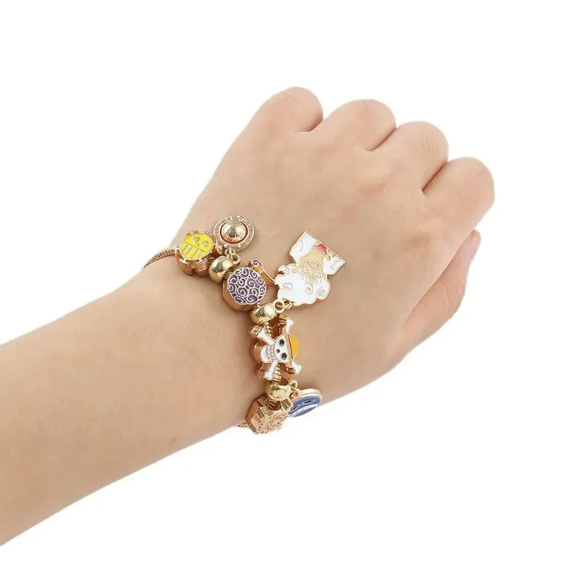 Pulseira Bracelete Pandora One Piece Monkey D. Luffy