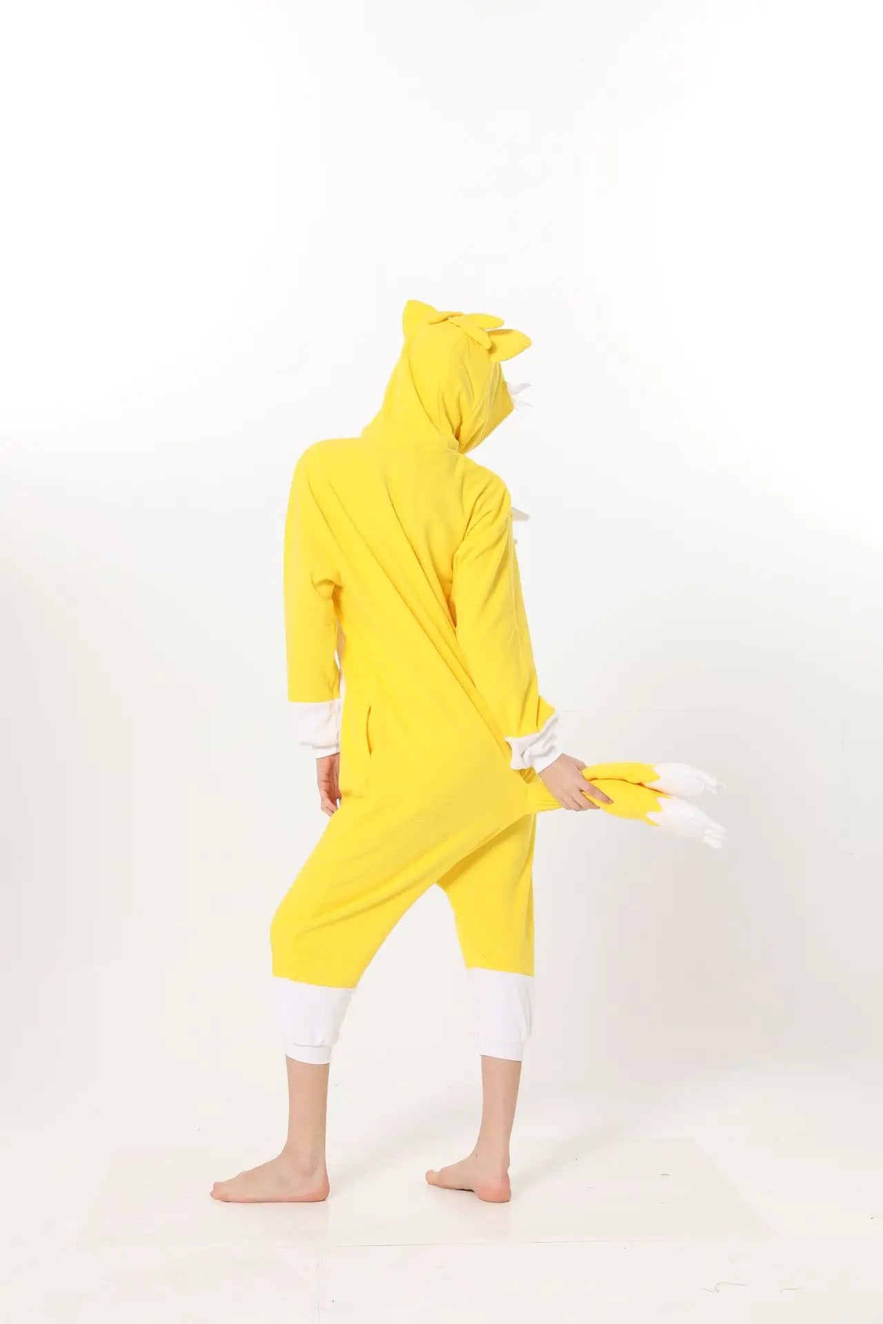 Pijama Cosplay Adulto e Infantil Sonic Kigurumi