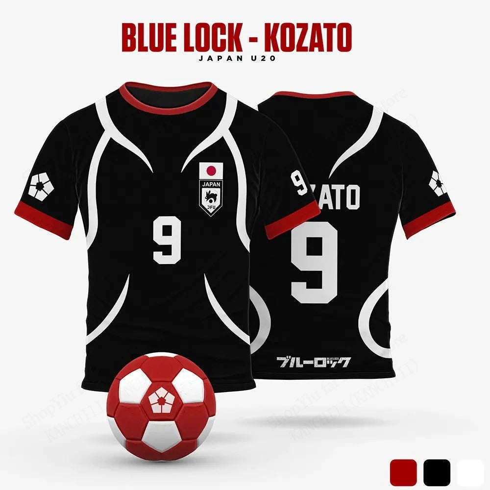 Camiseta Adulto e Infantil Blue Lock Sae Itoshi - Seleção Japonesa U-20
