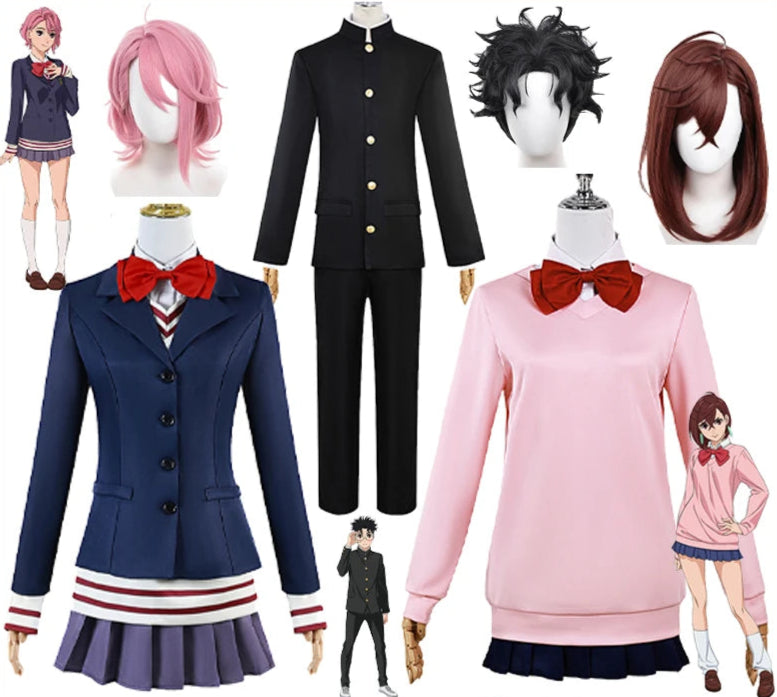 Fantasia Cosplay Adulto Dandadan, Momo, Ken e Aira