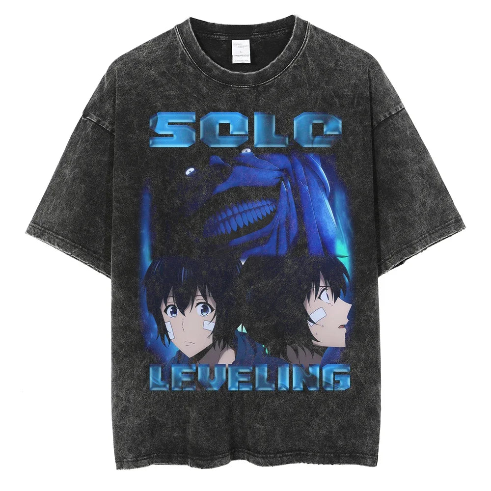 Camiseta Oversized Fúria das Sombras, Solo Leveling