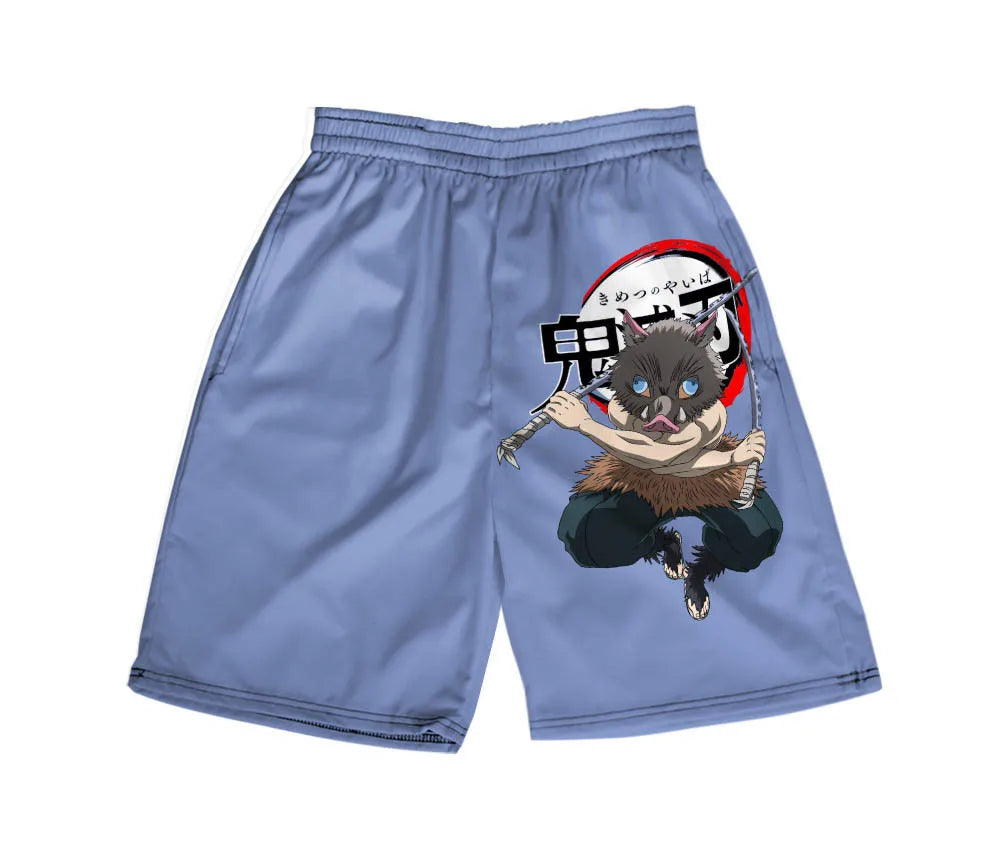 Shorts Adulto e Infantil Oni Hunter, Demon Slayer