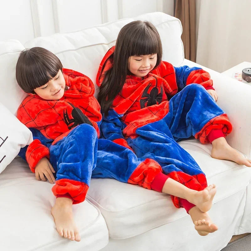 Pijama Kigurumi Cosplay Infantil Homem Aranha
