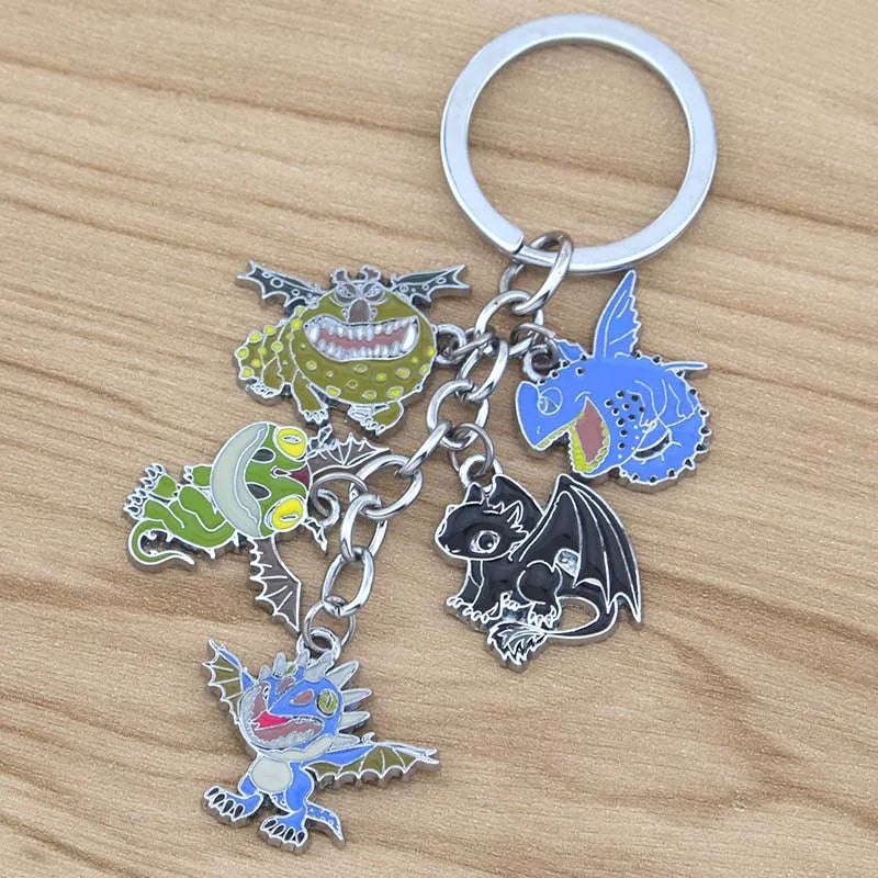 Chaveiro Dragões de Berk (6 Pingentes)