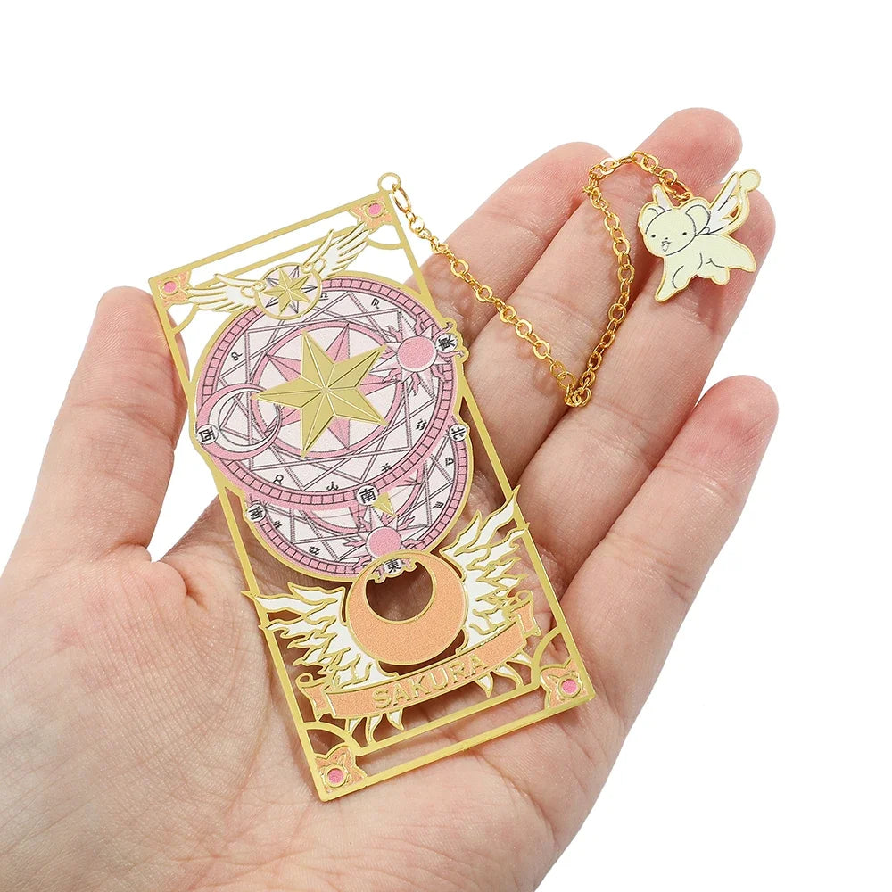 Marcador de Página Mágico Cardcaptor Sakura, Edição Clow Card Metálico