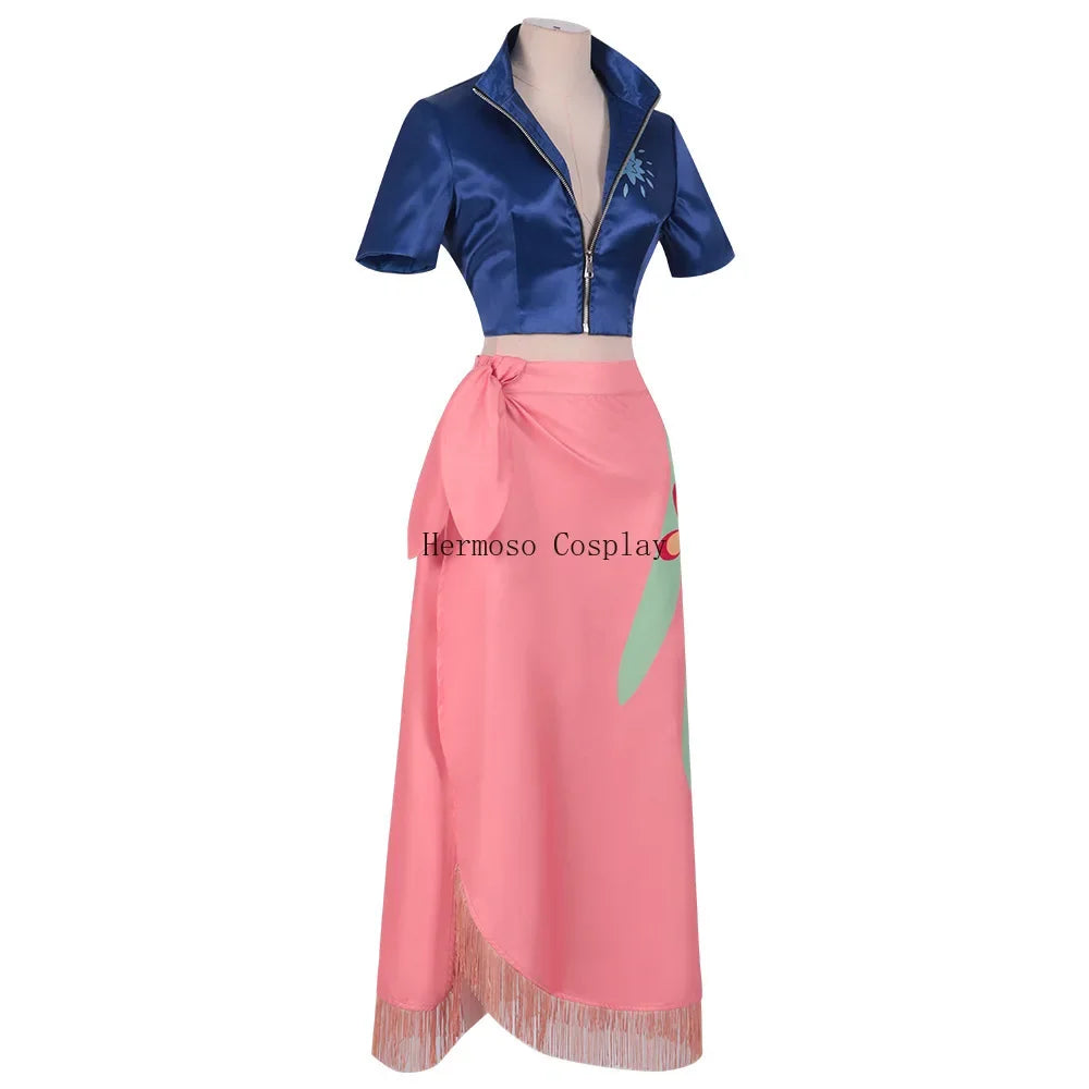 Fantasia Cosplay Adulto Nico Robin Sabaody