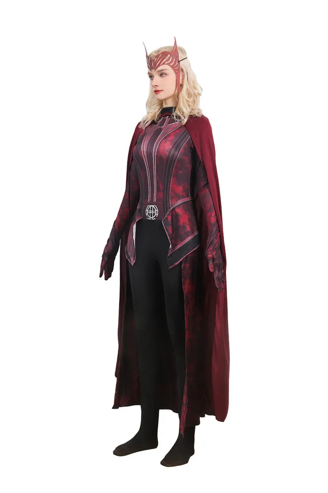 Fantasia Cosplay Infantil Feiticeira Escarlate