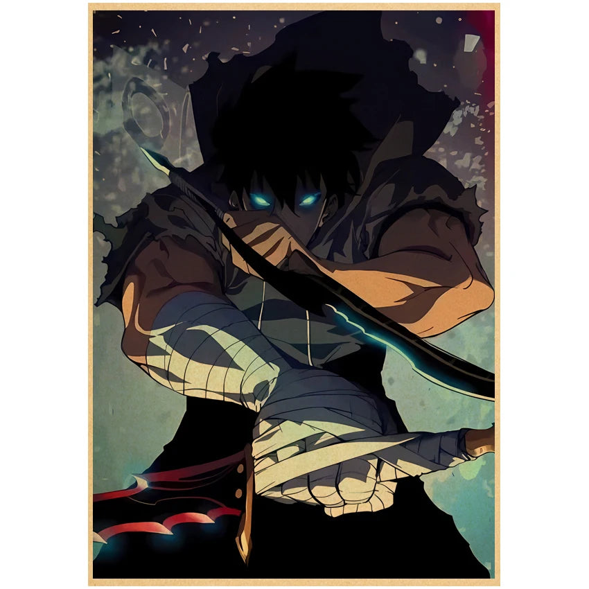 Quadro Retrato da Caçada: Solo Leveling