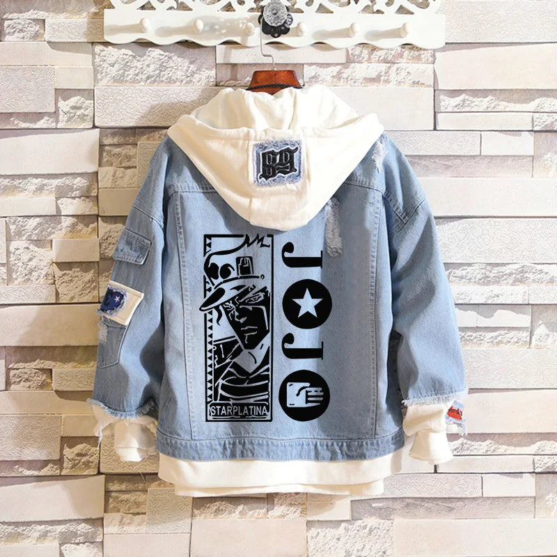 Jaqueta Jeans Jojo Bizarre Adventure