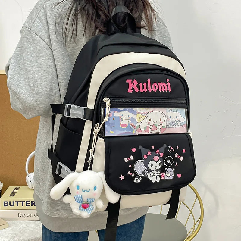 Mochila Kawaii Sanrio – Cinnamoroll, Kuromi e My Melody