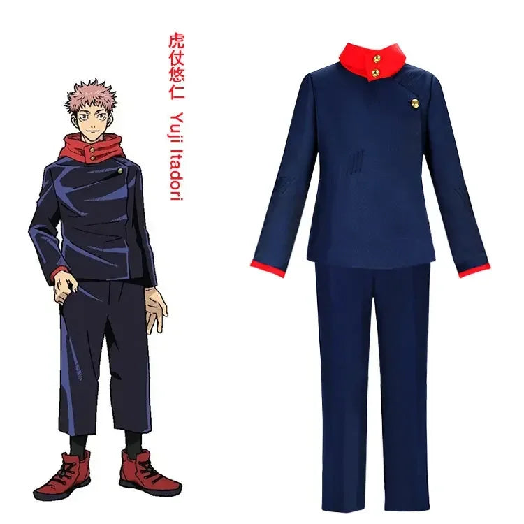 Fantasia Cosplay Adulto e Infantil Yuji Itadori
