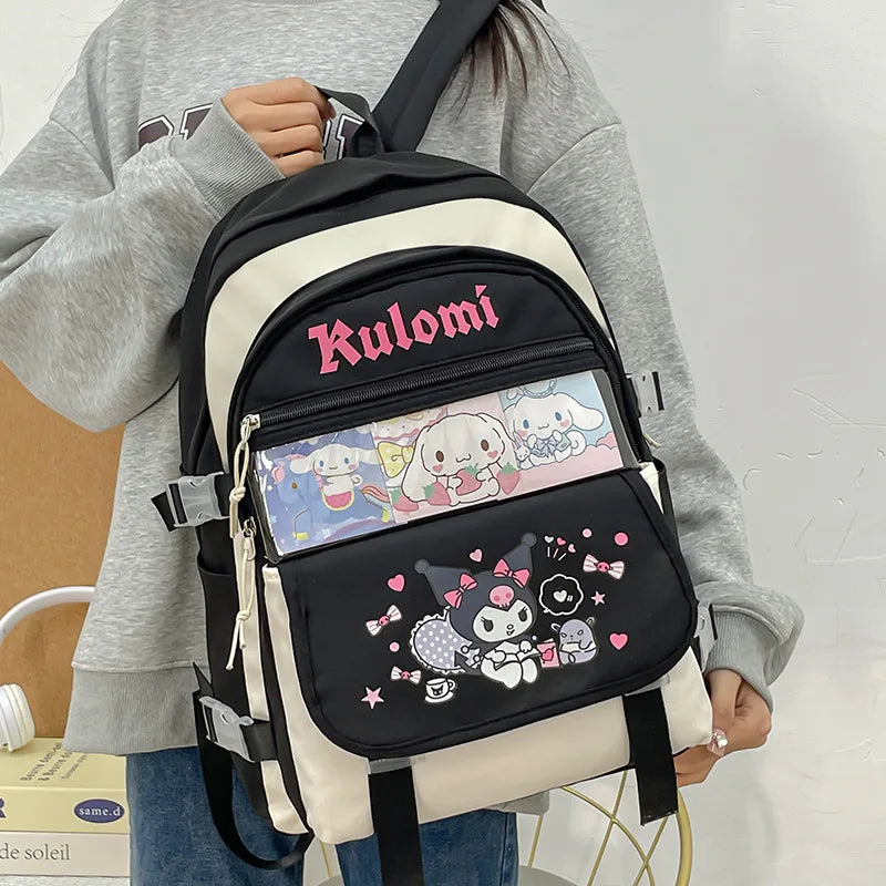 Mochila Kawaii Sanrio – Cinnamoroll, Kuromi e My Melody