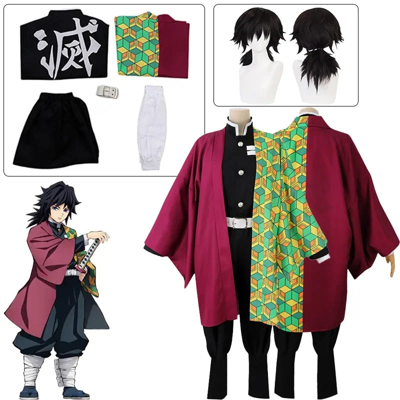 Fantasia Cosplay Adulto Giyu Tomioka