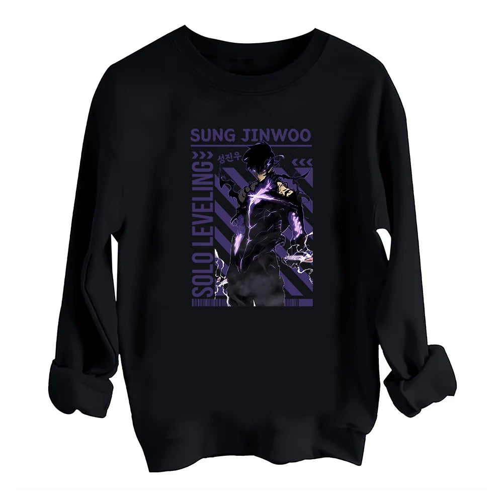 Moletom Gola Redonda Shadow King, Solo Leveling